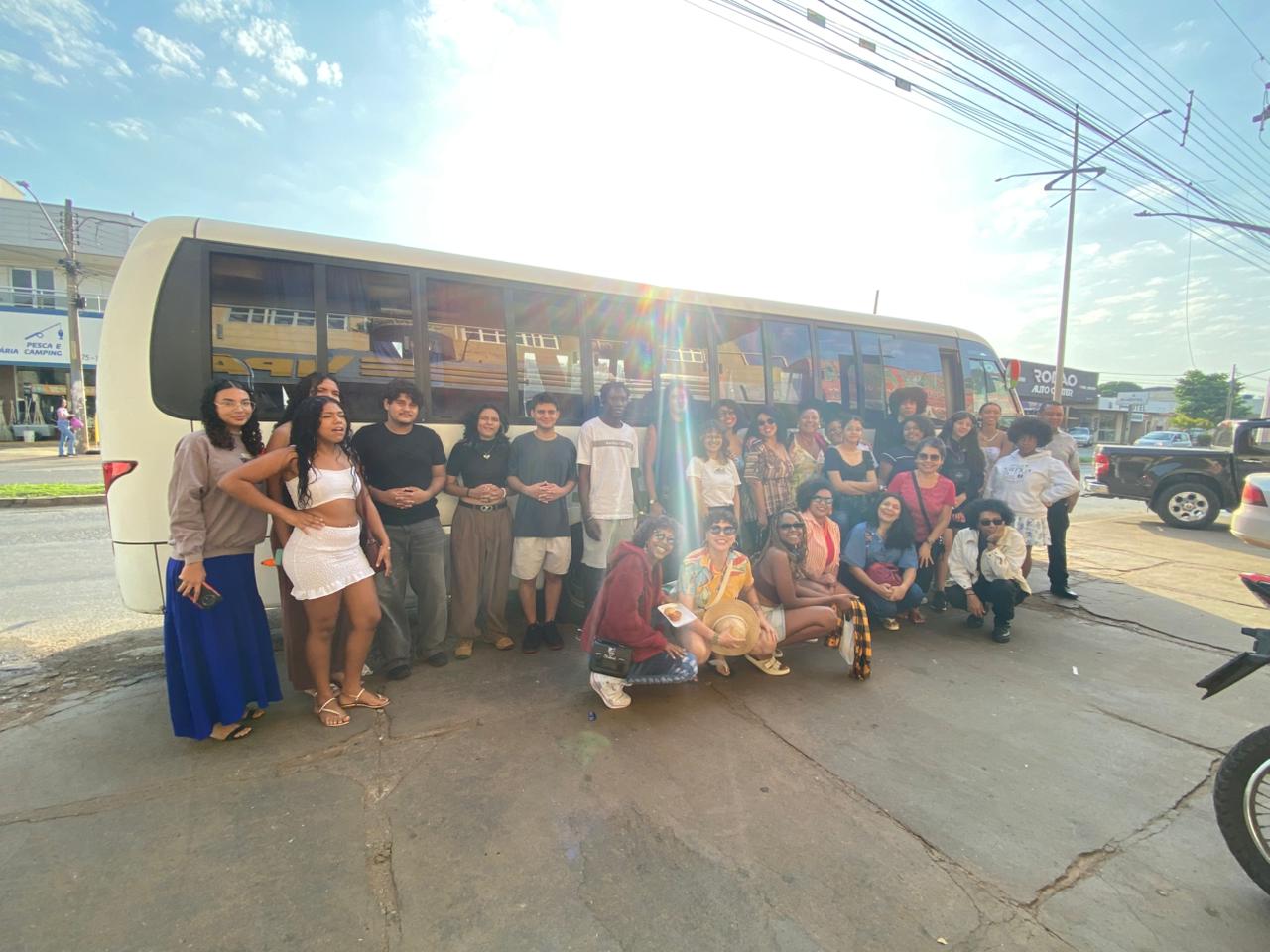 Delegação do IFG-câmpus Cidade de Goiás que foi ao VII Encontro de Culturas negras